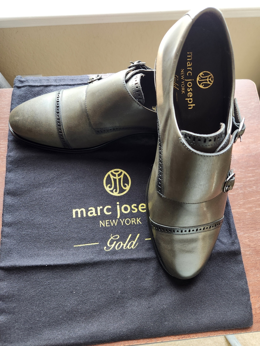Marc Joseph Gold: Double Monk Strap Dress Shoes
